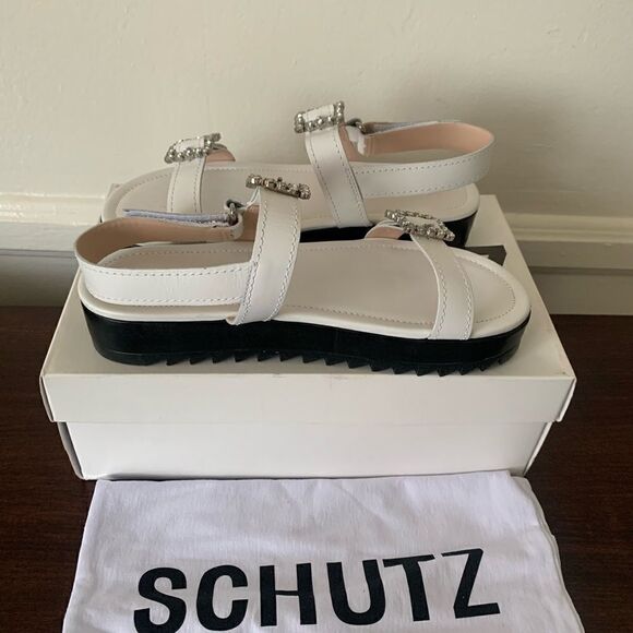 Schutz Rutz crystal buckle sandal size 7,5 - Picture 6 of 9